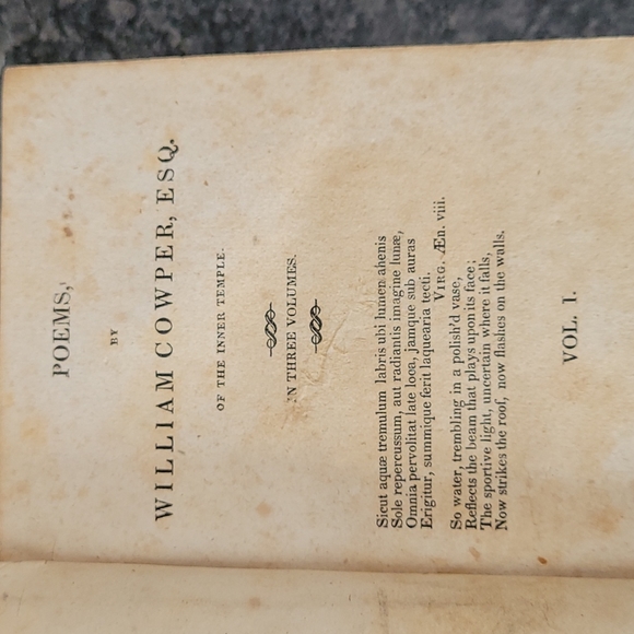 Vintage 1826 Poems by William Cowper - Picture 5 of 11